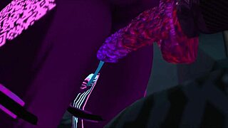LITTLEVRSLUT Gulps Big Cock Then Rides Dildo Machine Hard