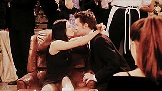 Friends Series Stars Slip Skirts for Secret Upskirt Celebrity Peeks