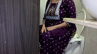 caught my indian milf sis masturbating so i spooned her huge ass brutal till orgasm on ranch