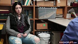 i got caught shoplifting now this dude's punish fucking my tight teen ass so hard