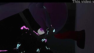 LITTLEVRSLUT Gulps Big Cock Then Rides Dildo Machine Hard