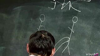 Teacher Seduces Pigtail Teen Tanya Cox for Classroom Fuck with Monster Cock