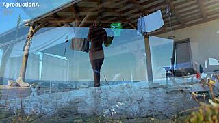 All Her Outdoor Public Toilet Pissings And Huge Squirts On 2023 Holiday