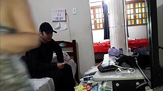 my heart races watching my unfaithful wife bareback fuck her lover's fat cock behind cuckold's back