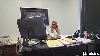 Milf Misty Caitlin Begs for Creampie in Office POV Fuck at Work!