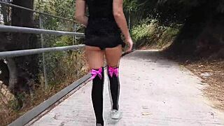 Panties Soaked in Crazy Public Outdoor Squirting Masturbation Frenzy