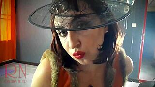 Regina Noir Velma Witch Cosplay on Halloween Stairway