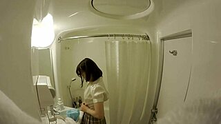 underground akiba idol sneaks facial cumshot in secret fan backroom