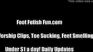 our feet tease your jerk off session lick toes now