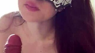 Want my cute russian pussy on your tongue? Dirty talk joi with dildo facesit