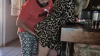 Rough Hard Doggystyle Pounding Fat Blonde Ass in Heels