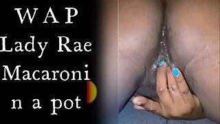 Lady Raex's juicy wet ass and shaved pussy drip with desire