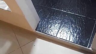 amateur nora milf spied in bathroom gets horny hookup and creampie from andy z 94