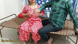 Desi Stepmom Fulfills Wild Sex Fantasy with Young Boyfriend!