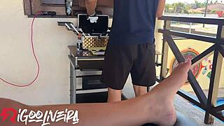 Blonde Teen Pays Tattoo with Smooth Tight Pussy Action. Crazy Alternative Ride