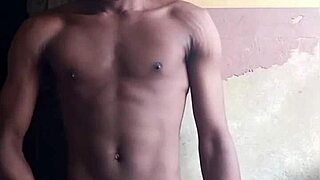 check out this black african dude stroking his monster cock to orgasm