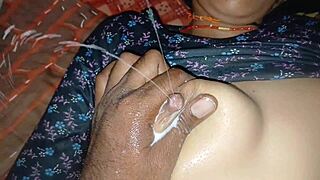 bhabhi's full natural boobs get slapped and fingered at the party