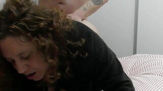 damn this big tits big ass mature spanish milf licks and fists anal before creampie doggystyle 😍🍑💦