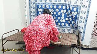 Desi Stepmom Fulfills Wild Sex Fantasy with Young Boyfriend!