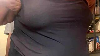 milf's wet pussy pounded hard in kitchen quickie moans echo