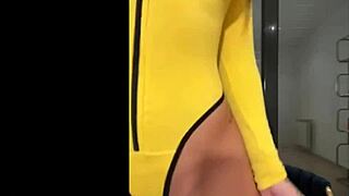 hot tarantino cosplay susy gala sucks dildo shakes ass in horny striptease show