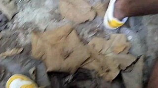 desi schoolgirl's steamy outdoor romp goes viral in village mms