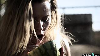 Petite Homeless Teen's Body Trembles as Stranger Roughly Fucks Her Tight Holes