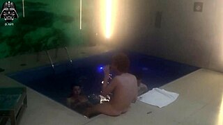 Friends' Blonde Brazilian Threesome Pool Bang