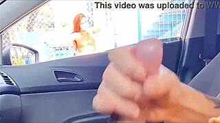 risky public jerkoff for horny student in broad daylight