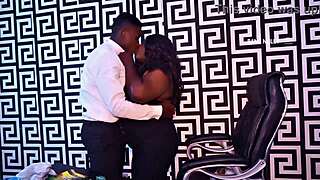 secretary calls guy into office promises vacancy if he fucks her hard right there