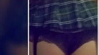 hey make me your slut schoolgirl begging for cock ends up single shot