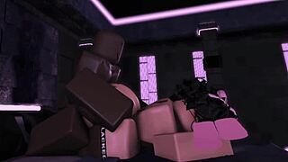 femboy slut sneaks bbc suck and fuck bent over behind boyfriends back