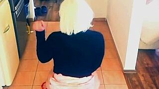 Tranny Babe Veronica Trains With Dildo Toy