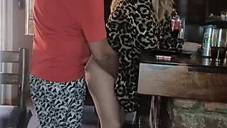 Rough Hard Doggystyle Pounding Fat Blonde Ass in Heels