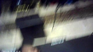 hey, check out this glasses girl getting fucked behind scenes pov