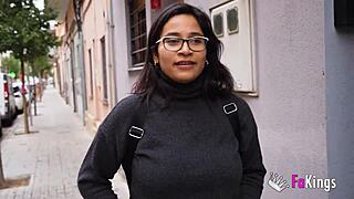 lana villafuerte busty latina shows hairy pussy deepthroats in casting fakings