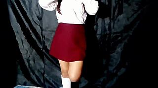 Hot Mexican schoolgirl sends pack and masturbates outdoor how tempting is that real homemade?