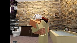 i can't stop fucking this big-tit bunny in roblox