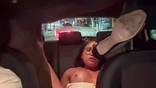 dude, check this uber driver railing that hot asian pussy raw on the street while her cuck hubby watches up close?