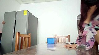 hey housewife, why show your wet vagina on the table while i fix the fridge?