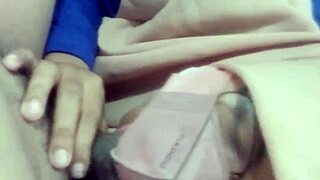 latest indonesian hijab woman shows her big pussy in amateur arab asian couple scene with belly cum and blowjob action