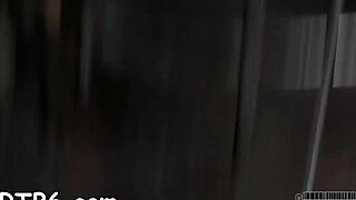 master punishes tied-up playgirl in garage with rough cock sucking pussy fucking and nasty femdom game