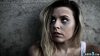 Petite Homeless Teen's Body Trembles as Stranger Roughly Fucks Her Tight Holes