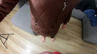 milfycalla unleashes pee shower farts and begs for cum on her new down jacket?