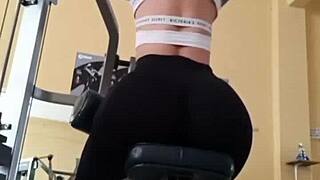Rosmery Lara's Massive Latina Fitness Ass Bounces Hard!