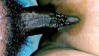 Riya's fantasy closeup shaved pussy rides cock to cum!
