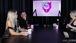 check out mary red queen's wild bora cast clips with bruna carlos in sheer red