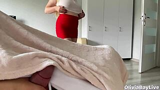 stepmom shows hot outfit while i secretly jerk off to her big ass and tits?