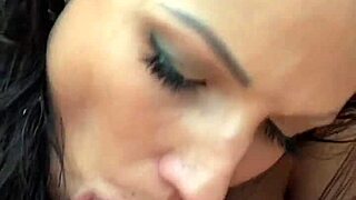 big tits babe sucks cock like queen with sloppy rimjob ball lick n swallows cum pov casting 😘👅