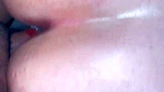 Doggy anal creampie pounds latina teen during her period days!